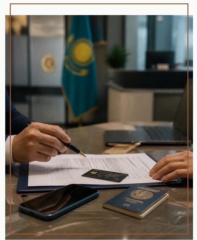 Открытие счета и банковской карты в Казахстане в Троицке